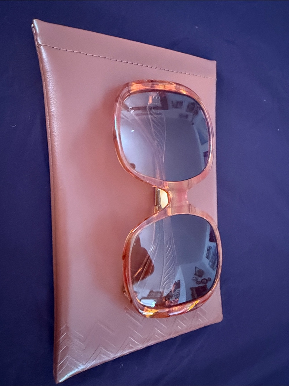 Wildfox Oversized Tortoiseshell Sunglasses with Gradient Gray Lenses